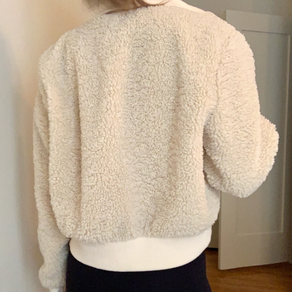 ❌SOLD❌Teddy Bomber Jacket - Picture 4 of 6